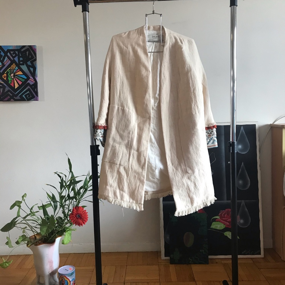 Bohemian long blazer jacket